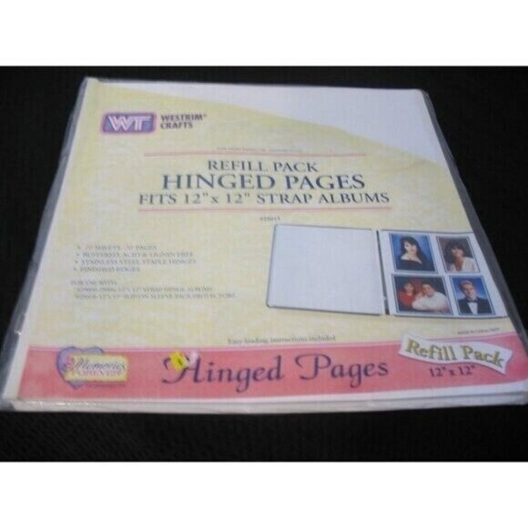 Westrim Crafts new 12x12 10 sheets 20 pages refill #29015 and 10 page protectors - Picture 3 of 3